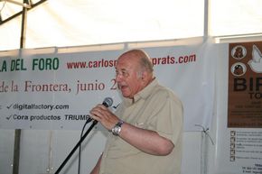 Carlos Marquez en la presentación de la Gala del foro.